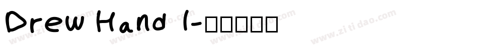 Drew Hand 1字体转换
